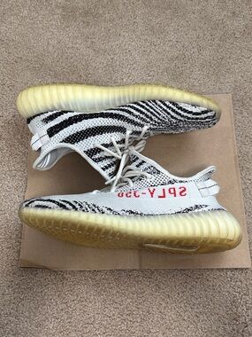 adidas Yeezy Boost 350 V2 White Black with Red Accent